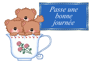 Gif bonne journée oursons